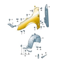 фото thumb №1, Крыло левый перед skoda octavia iii 5e0821105b оригинал