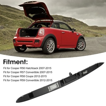 фото thumb №10, Ручка задньої кришки багажника з лампа чорний 51132753603 ручка задньої