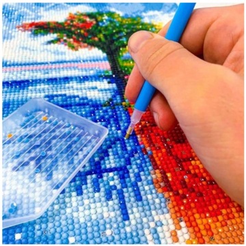 HAFT DIAMENTOWY Kobieta DIAMOND PAINTING Obraz 5D Wyklejanka Diamentowa