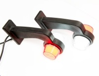 Габаритний ліхтар neon horpol biało czerwona old school тюнінг led neon style tir Київ, фото thumb