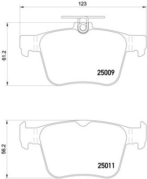 фото thumb №2, Brembo p 85 124x набір гальмівні колодки гальмівних, гальма дискові