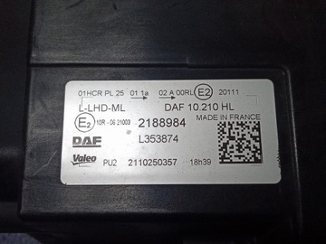 фото thumb №5, Daf xg ld фара левый led