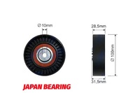 фото thumb №1, Nty ролик натягувача ремінь клиновий alfa romeo 145 146 147 155 156 gt