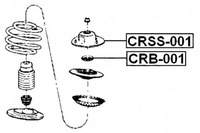 фото thumb №1, Febest crb-001 подшипник цилиндрический, кронштейн амортизатора