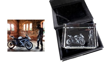 3D КРИСТАЛЛ - Стеклянная фотостатуэтка 11x7,5x6,5