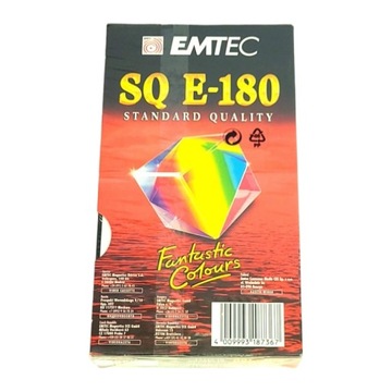 VHS кассета SQ-E-180 новая фольга