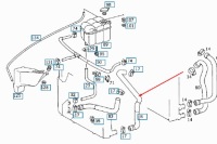 Mb s-class w140 верхній патрубок радіатора a1405000875 4.2 бензин новий оригінальний Зі Шроту, фото thumb