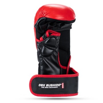 RĘKAWICE DO MMA TRENINGOWE CHWYTNE GRAPPLINGOWE PREMIUM NA WOREK BUSHIDO L