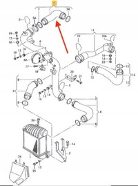 фото thumb №2, Труба шланг турбины turbo vw passat b5 1.9tdi 1.6 2.0