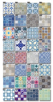 Наклейки на стену, плитка, 10 см, 250 рисунков