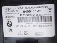 фото thumb №13, Фара передняя передняя левая bmw 5 g30 g31 полный led 8499111-01