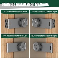 фото thumb №5, Засов do дверь замок szyfrowy 10 cm szary do дверь раздвижных