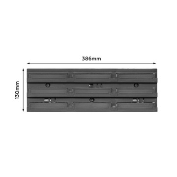 Tablica narzędziowa warsztat 39x13 cm + 10 Kuwet