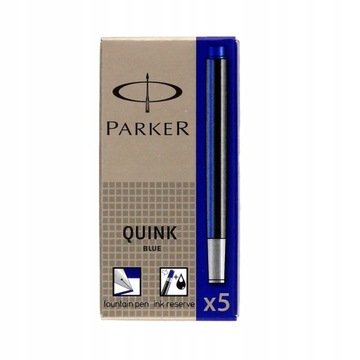 Картриджи для ручек Parker Blue, 5 шт., АКЦИЯ!