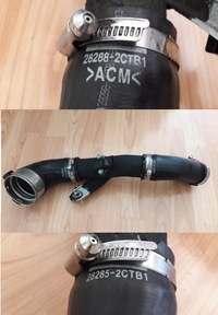 фото thumb №1, Kia stinger 2.0t 2018- шланг труба интеркулер