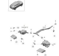 фото thumb №1, Наконечник вихлоп ліва porsche macan 2.0 r4 95b253681cs