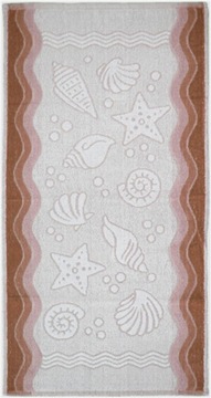Полотенце GRENO FLORA OCEAN BROWN 70x140
