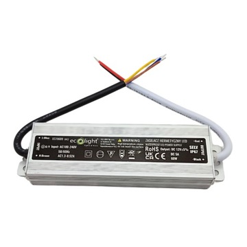 Zasilacz 12V 60W 5A HERMETYCZNY IP67 do taśm LED