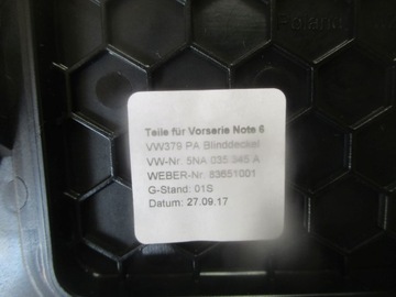 фото thumb №8, Рамка туннеля кнопка 517863284g vw golf sportsvan