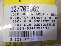фото thumb №10, Volkswagen golf 4 iv колектор всмоктуючий 038129713j 1,9tdi egr 038131501e