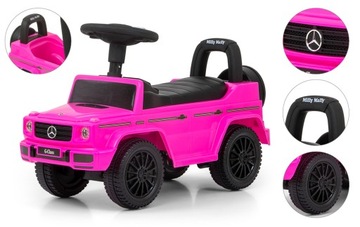 Автомобильная коляска для детей MERCEDES G розовая Milly Mally