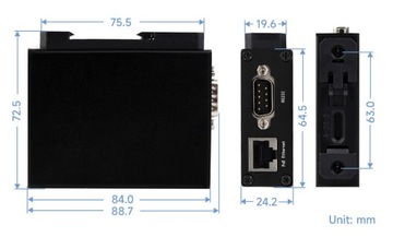 Конвертер RS232/485/422 в POE ETH (B)