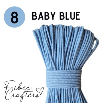 NOWOŚĆ sztywny sznurek do szycia 5mm 100m bawełniany FIBER CRAFTERS LILIA