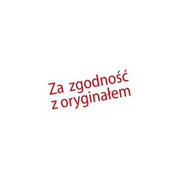 Штамп НА СООТВЕТСТВИЕ ОРИГИНАЛУ