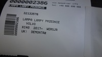 фото thumb №5, Volvo xc40 ii лампа правая led uk rhd 32133576