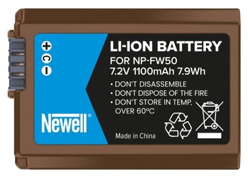 АККУМУЛЯТОР NEWELL NP-FW50 для Sony A6000 A6400 USB-C