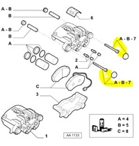 фото thumb №6, Гвинти затискач гальмівного перед / зад fiat ducato оригінальний номер 77365107