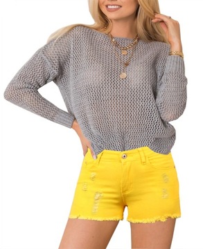 ШОРТЫ короткие ДЖИНСОВЫЕ ШОРТЫ 17/1# желтые S/M