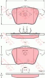 фото thumb №1, Гальмівні колодки гальмівний. volvo xc90 02- колеса 17