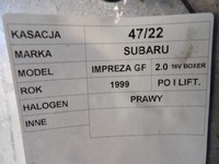 фото thumb №6, Галоген правые subaru impreza gf i 11420580r