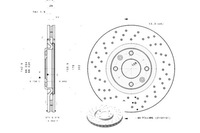 фото thumb №1, Brembo тормозные диски тормозные перфорированные citroen c4 i c4