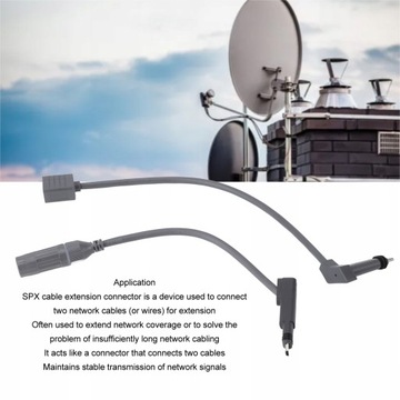 Кабельный разъем Starlink 1200 Мбит/с RJ45 1 RJ 2 SPX для адаптеров-удлинителей