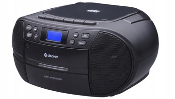 Бумбокс Радио CD ДЕНВЕР кассеты DAB+ FM AUX USB BT ЧЕРНЫЙ