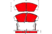 фото thumb №1, Trw тормозные колодки тормозные honda civic ii shuttle 1.5 i