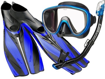 TUSA SET маска SERENE PRO MB трубка DRY VALVE ласты FF19 подводное плавание ML