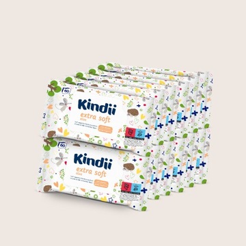 Влажные салфетки детские KINDII EXTRA SOFT х 12 шт.