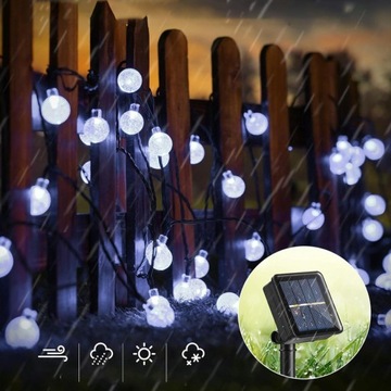 СОЛНЕЧНАЯ САДОВАЯ ГИРЛЯНДИЯ СОЛНЕЧНЫЕ ЛАМПЫ 12M 100LED