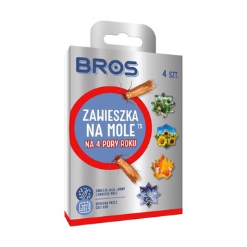 Bros - мотыльки 4 сезона: эффективная защита одежды 4 штук