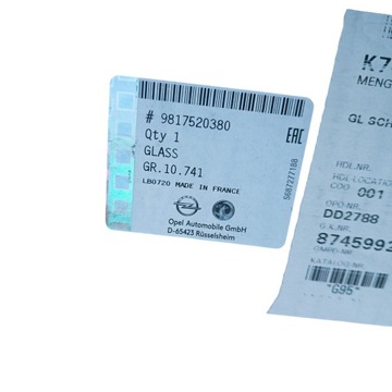 фото thumb №9, Скло бокова лівий зад opel combo e berlingo iv rifter 9817520380