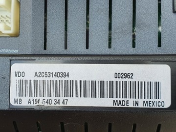 фото thumb №7, Mercedes ml w164 спідометр  a1645403447