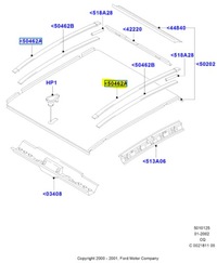 фото thumb №7, Молдинг крыша левая боковая ford ka mk1 1996-2008 оригинальный номер 1091286