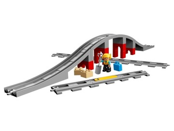 LEGO Duplo 10872 Железнодорожные пути и виадук — совместим с 10874, 10875, 10882