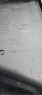 фото thumb №12, Q5 8r захист сидіння перед лівий перед 8r0881313