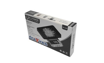 Весы draVires 1 кг 0,01 г 1000 г электронные украшения + наклейка