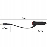 фото thumb №3, Кабель dc do прикурювача автомобільний 3 m