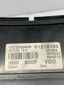 фото thumb №9, Спидометр приборы vag vw golf 1k0920850f